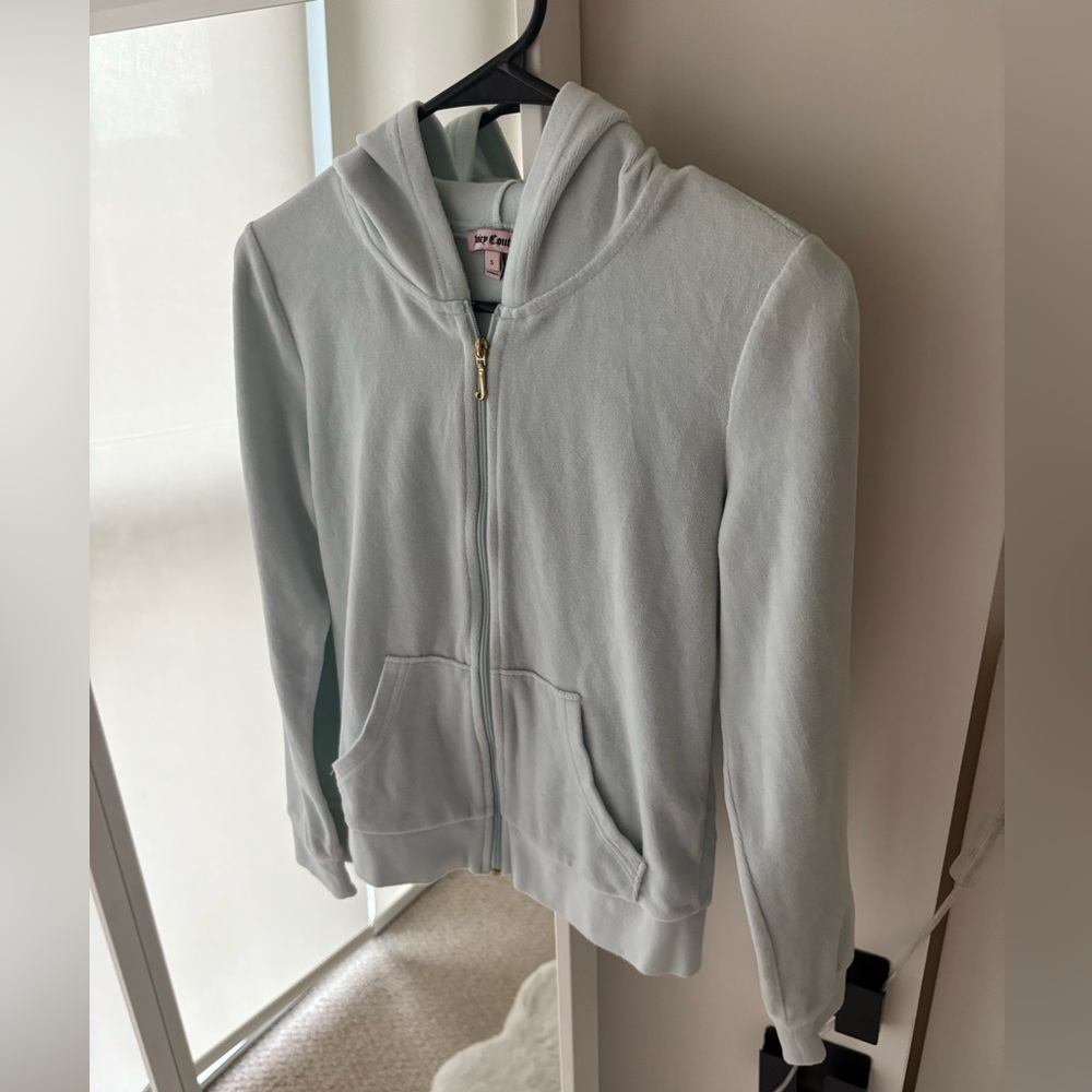 Juicy Couture Velour Hoodie (Light Blue)